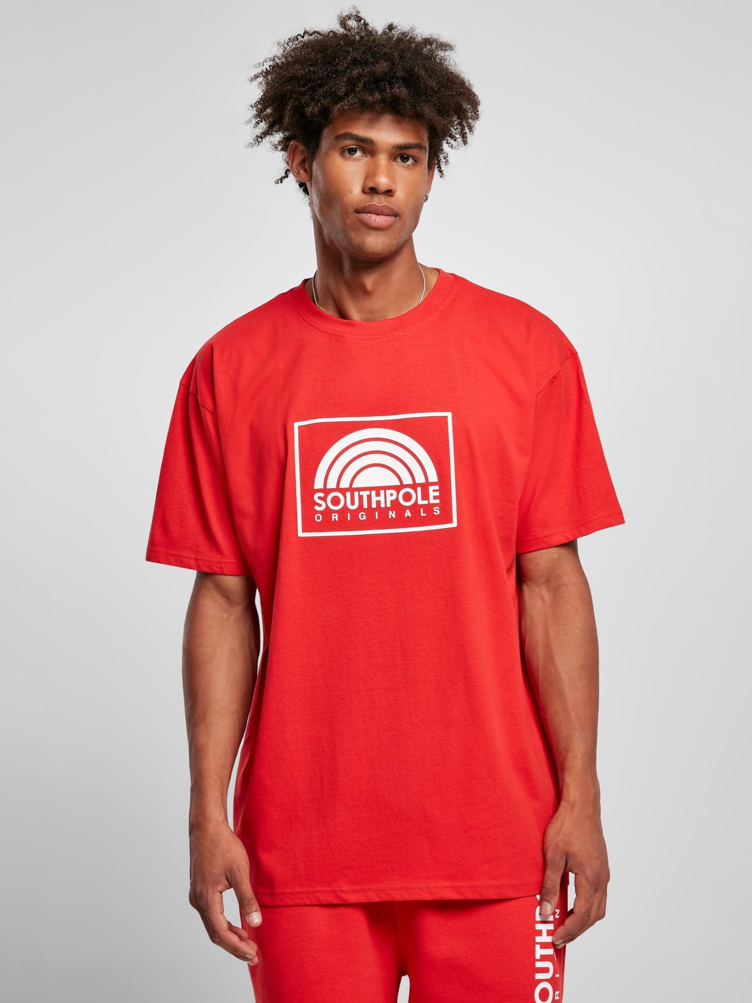 SOUTHPOLE SQUARE LOGO TEE - SOUTHPOLERED | VAAM SPORT