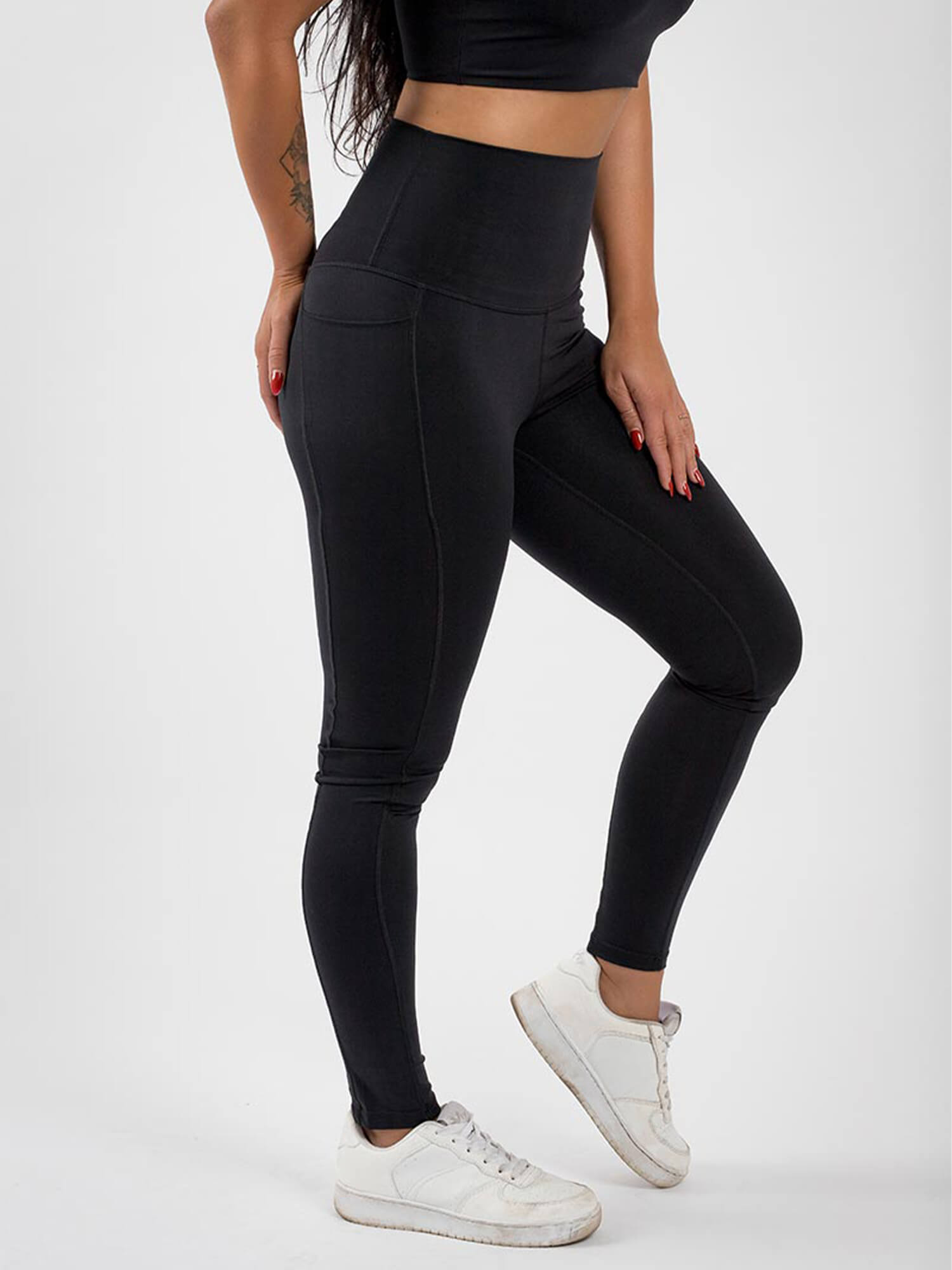 VAAM LMNT S SILK LEGGINGS BLACK VAAM SPORT